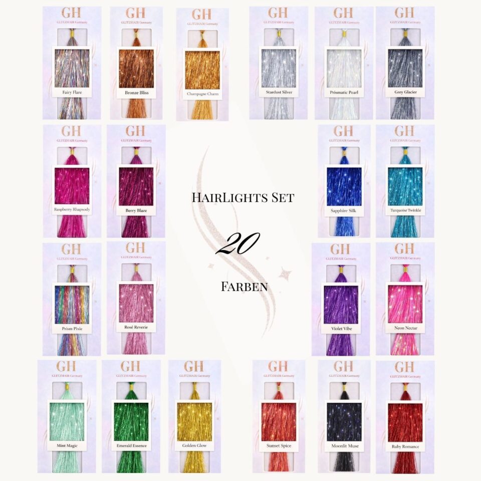 HairLights Pro Palette Set - 20 Farben