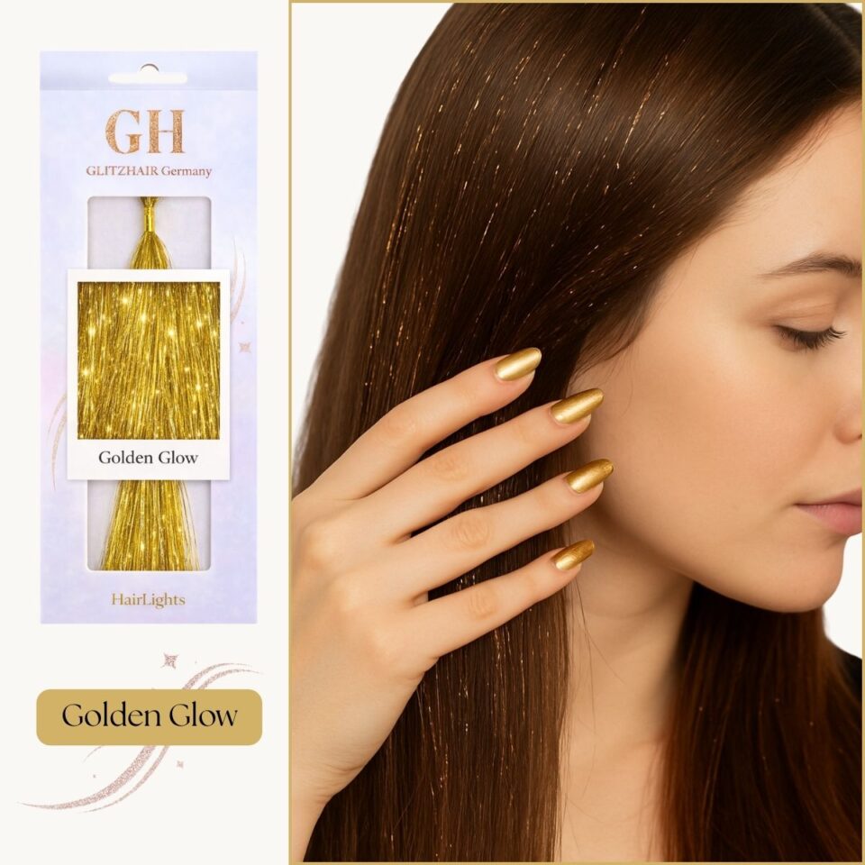 Golden Glow – HairLights by GLITZHAIR