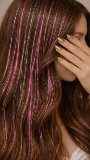 HairLights Clip In Collection - 25 Farben - Golden Glow, 1 Farbe